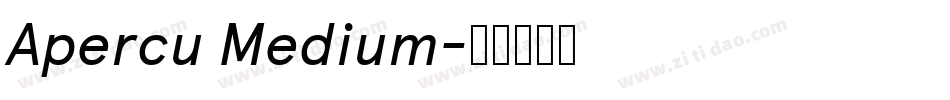 Apercu Medium字体转换